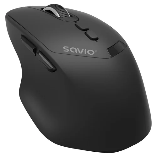 Savio MB-06 ambidekstrinė Bluetooth pelė 3800 DPI, juoda image 2