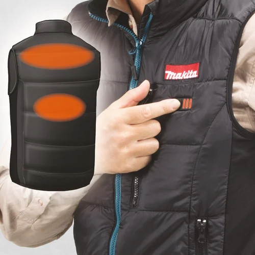 Makita DCV200Z2XL šildomas švarkas su akumuliatoriumi, 2XL dydis image 3