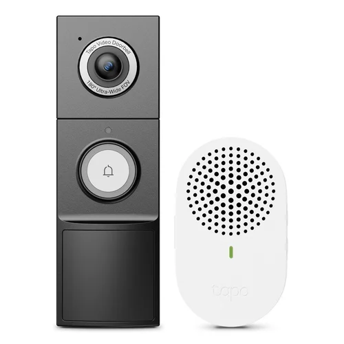 TP-Link Tapo vaizdo durų skambutis, 10 000 mAh, baltas image 1