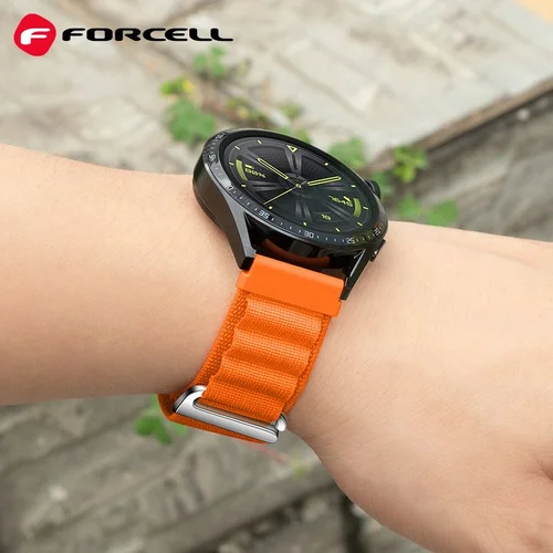 FORCELL F-DESIGN FS05 dirželis Samsung laikrodžiui 20 mm oranžinis image 2