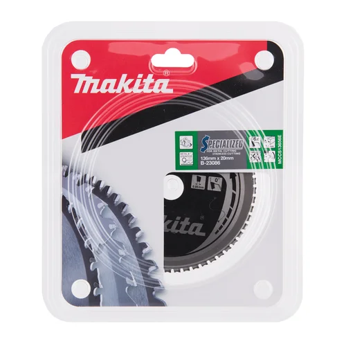 SPECIALIZED T.C.T. pjūklas 136X1.1X20mm 0° Makita B-23086 image 3
