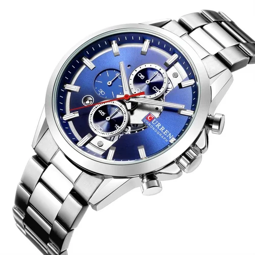 CURREN 8325 vyriškas kvarcinis laikrodis chronografas image 2