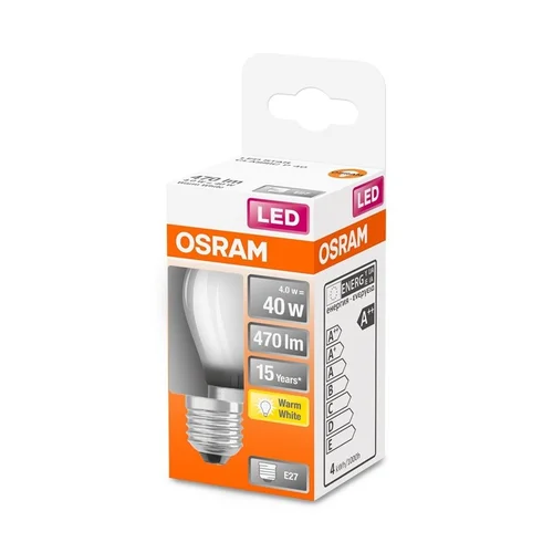 OSRAM P45 LED lemputė E27 4 W 470 lm 2700K image 2