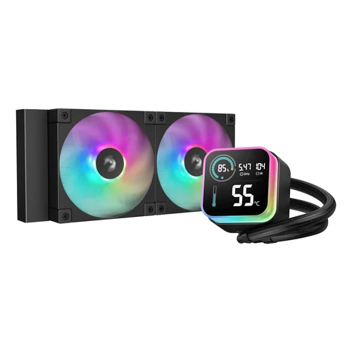 DeepCool LQ240 skystojo aušinimo rinkinys, juodas image 1