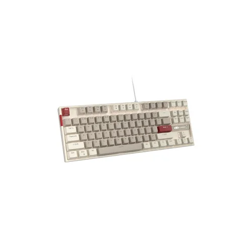MageGee MK-STAR retro balta ir pilka mechaninė klaviatūra image 1