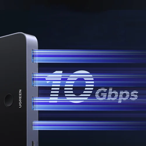 Ugreen USB-C jungiklis 10 Gb/s, pilkas image 3