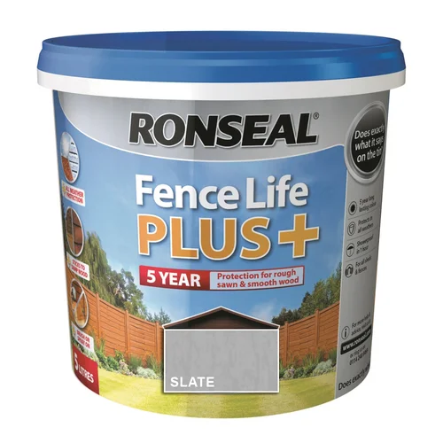 RONSEAL Fence Life Plus Medienos impregnantas, 9 L Slate image 1