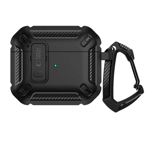 Tech-Protect X-Carbo dėklas AirPods Pro 1/2, juodas image 2