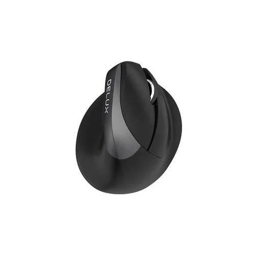 Delux M618 Mini juoda vertikali pelė image 1