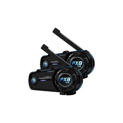 Fodsports FX8 Air motociklininkų interkomas, 2 vnt., juodas image 1
