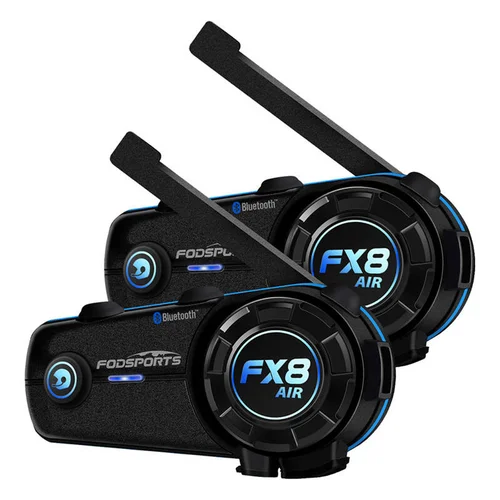 Fodsports FX8 Air motociklininkų interkomas, 2 vnt., juodas image 2