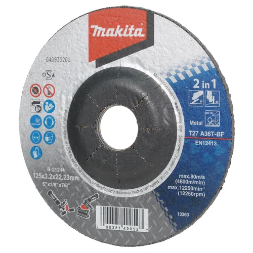 Makita B-21244 Pjovimo/Šlifavimo diskas 125 mm image 1