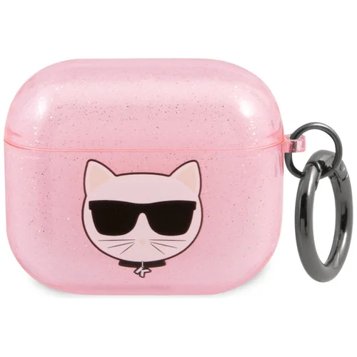 Karl Lagerfeld Choupette Head dėklas AirPods 3, rožinis image 1