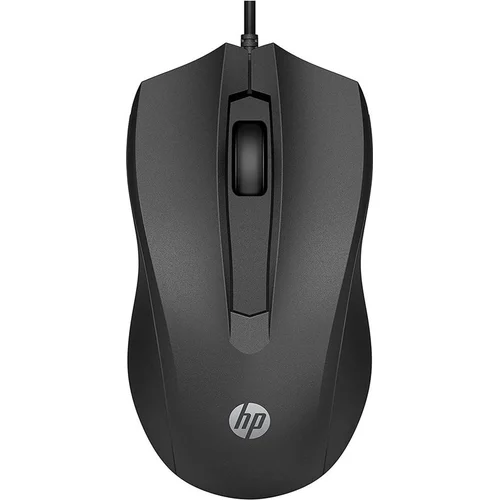 HP 100 Wired laidinė pelė USB/PS/2, Juoda image 2