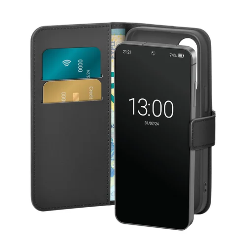 Puro Booklet dėklas Samsung Galaxy S25+ juodas image 1