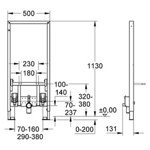 Grohe Rapid SL bide rėmas su tvirtinimais image 2