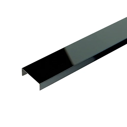 Nerūdijančio plieno profilis C tipo S-SCG20-61-250, 8×20 mm, juoda image 1