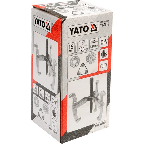 YATO YT-2512 trišakis guolių nuėmėjas 100 mm image 2