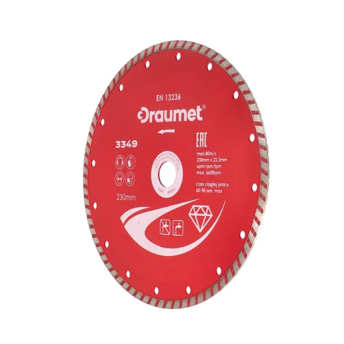 Diskas deimantinis TURBO DRAUMET | 125x22,23x2,4mm image 3