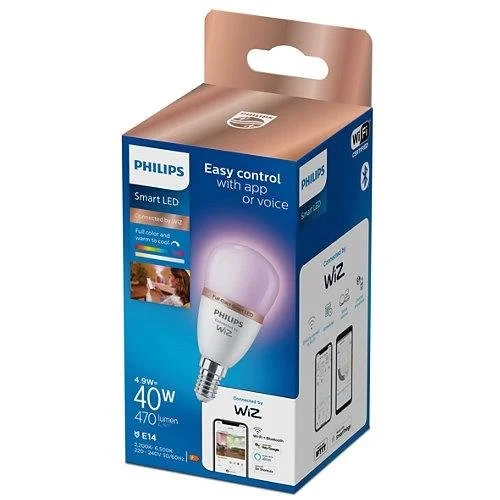 Philips Wiz LED Lemputė P45 E14 4.9W 470LM RGBTW WIFI image 3