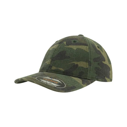 Kamufliažo rašto Flexfit 6977CA kepuraitė su snapeliu - L/XL, Green Camo image 1