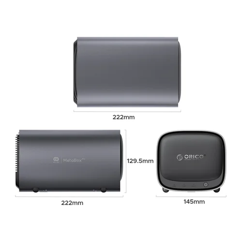 ORICO HS200-Pro MetaBox Pro NAS, pilkas image 3