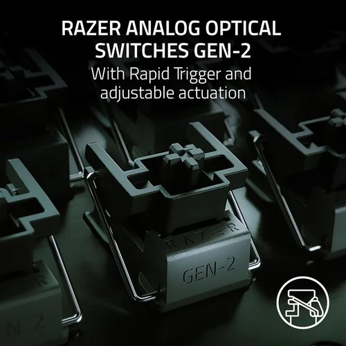 Razer Huntsman V3 Pro Laidinė klaviatūra Anglų (US), Juoda image 3