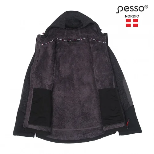 Pašiltintas Pesso OREGON džemperis, pilkas/juodas - XL image 3