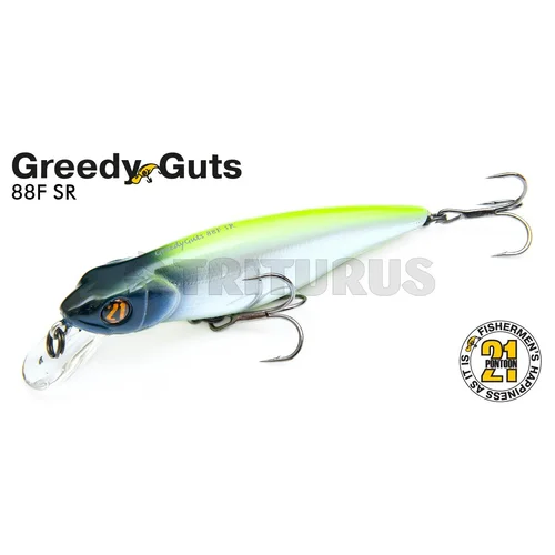 Pontoon21 GreedyGuts 88F-MDR vobleris 88 mm 12,4 g 470 CB Fire Tiger image 3