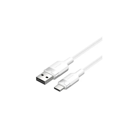 Vention CTNWH USB 2.0 A–USB-C 3 A kabelis 2 m, baltas image 1