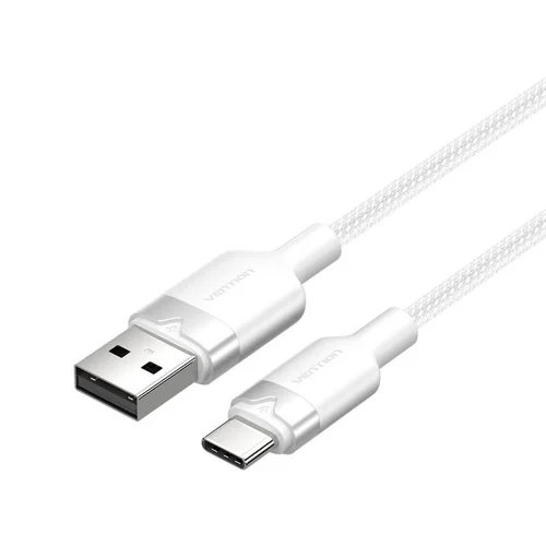 Vention CTNWH USB 2.0 A–USB-C 3 A kabelis 2 m, baltas image 2