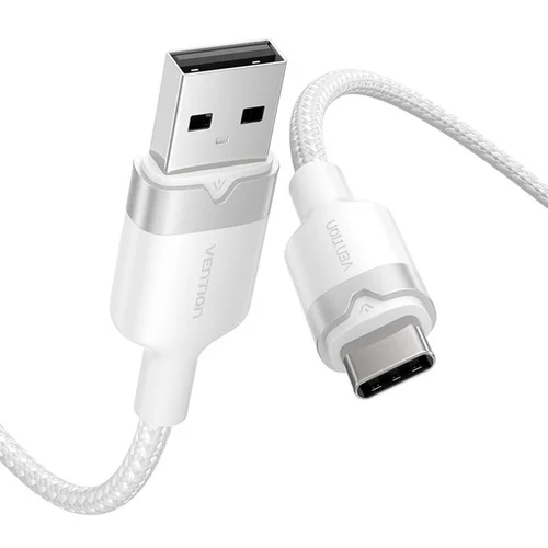 Vention CTNWH USB 2.0 A–USB-C 3 A kabelis 2 m, baltas image 3