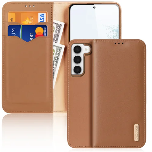 Dux Ducis Hivo RFID dėklas Samsung Galaxy S23+, rudas image 1