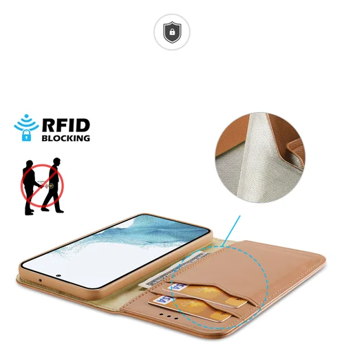 Dux Ducis Hivo RFID dėklas Samsung Galaxy S23+, rudas image 3