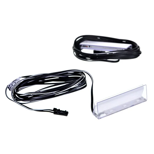 Cama lentynoje montuojamas 2 LED šviestuvas, juodas image 1
