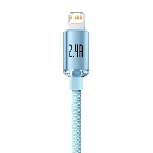 Baseus Crystal Shine USB kabelis 2 m, mėlynas image 2