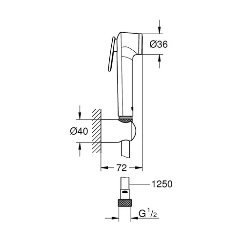 GROHE Tempesta-F Trigger Spray 30 Bide dušelis 27513AL1 image 2