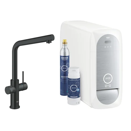 GROHE Blue Home maišytuvas su aušintuvu, L snapas, juodas matinis image 3