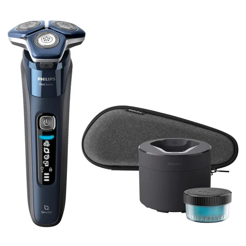 Philips Series 7000 S7885/50 rotacinis skustuvas, juodas ir mėlynas image 2