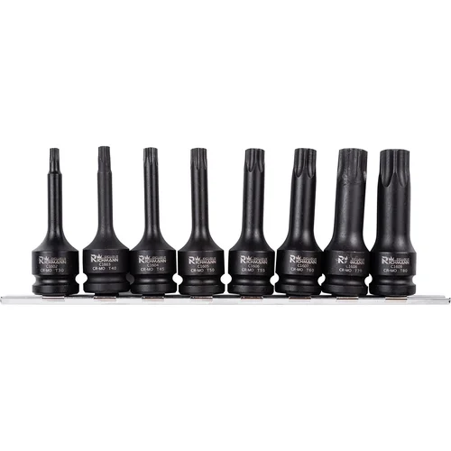 Richmann Smūginiai TORX antgaliai 1/2" T30-T80 8 vnt image 1
