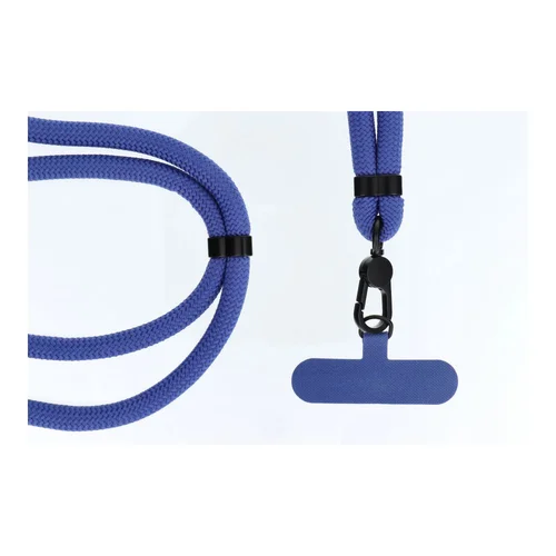 SWING 8 mm telefono kaklo juosta, 165 cm, tamsiai mėlyna image 3
