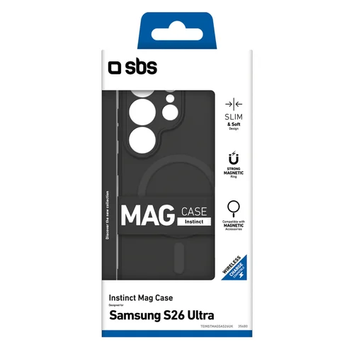 SBS Instinct Mag dėklas Samsung Galaxy S26 Ultra, juodas image 2