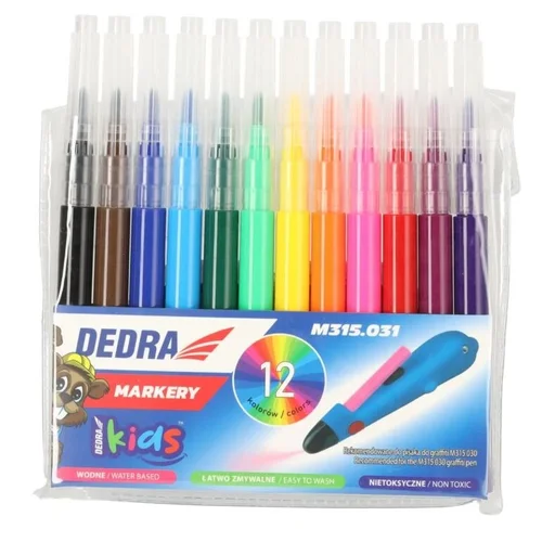 DEDRA KIDS M315.031 Pakaitiniai žymekliai, 12 vnt. image 1
