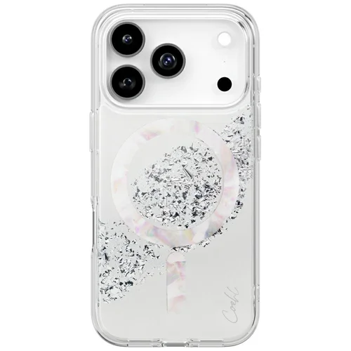 Uniq Coehl Crystelle magnetinis dėklas iPhone 17 Pro, sidabrinis image 1