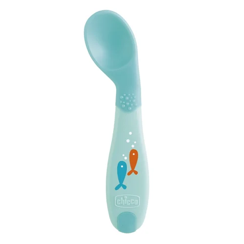 Chicco BABY'S FIRST SPOON lenktas šaukštelis nuo 9 mėn. image 1