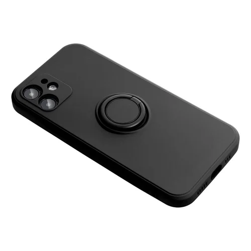 SILIICONO iPhone 17 Pro Max dėklas su žiedu, juodas image 2