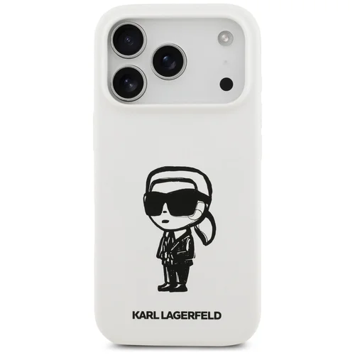 KARL LAGERFELD KLHMP17LSKIGROH dėklas iPhone 17 Pro, baltas image 3