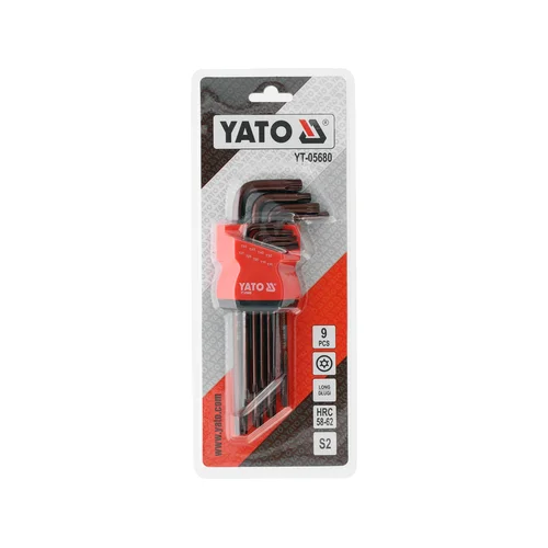 YATO YT-05680 Torx Security raktų rinkinys T10–T50, 9 vnt. image 3