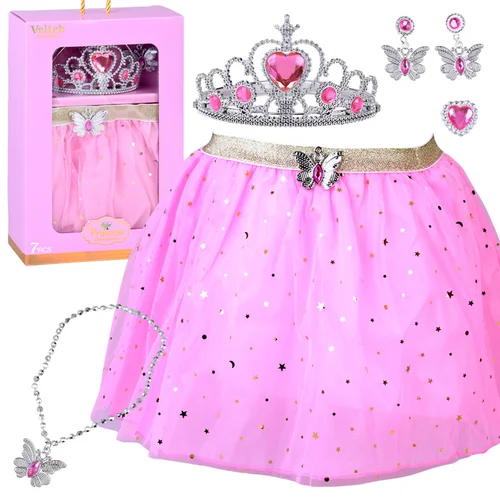 Fėjų princesės kostiumas ZA6026, sijonas ir papuošalai image 1