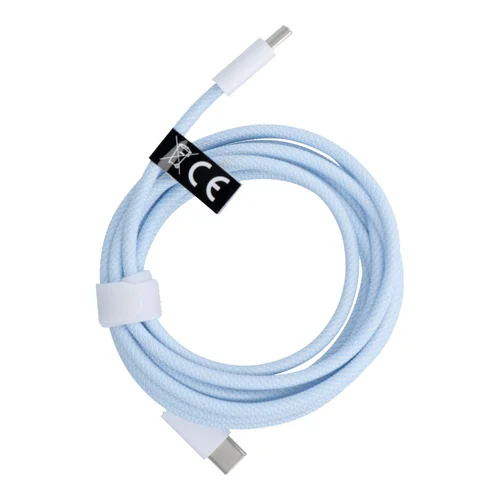 C263 USB-C–USB-C kabelis, 2 m, 60 W, mėlynas image 1
